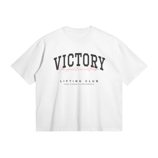 ESSENTIAL VICTORY TEE | WHITE/BLACK