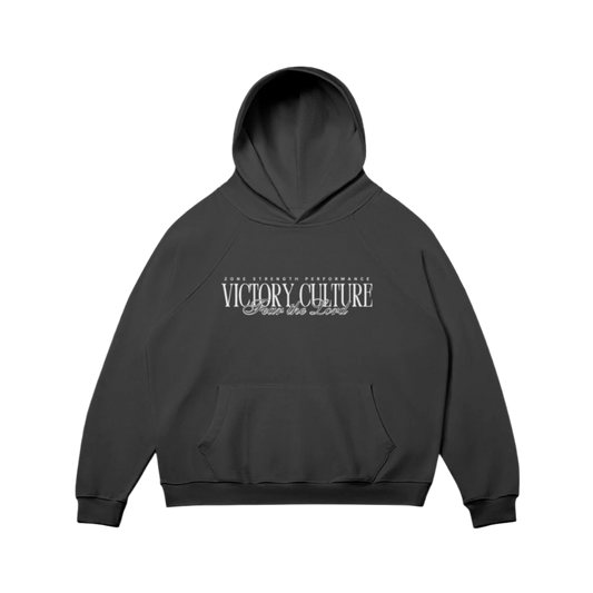 VICTORY CULTURE LOGO HOODIE BLK/WHT